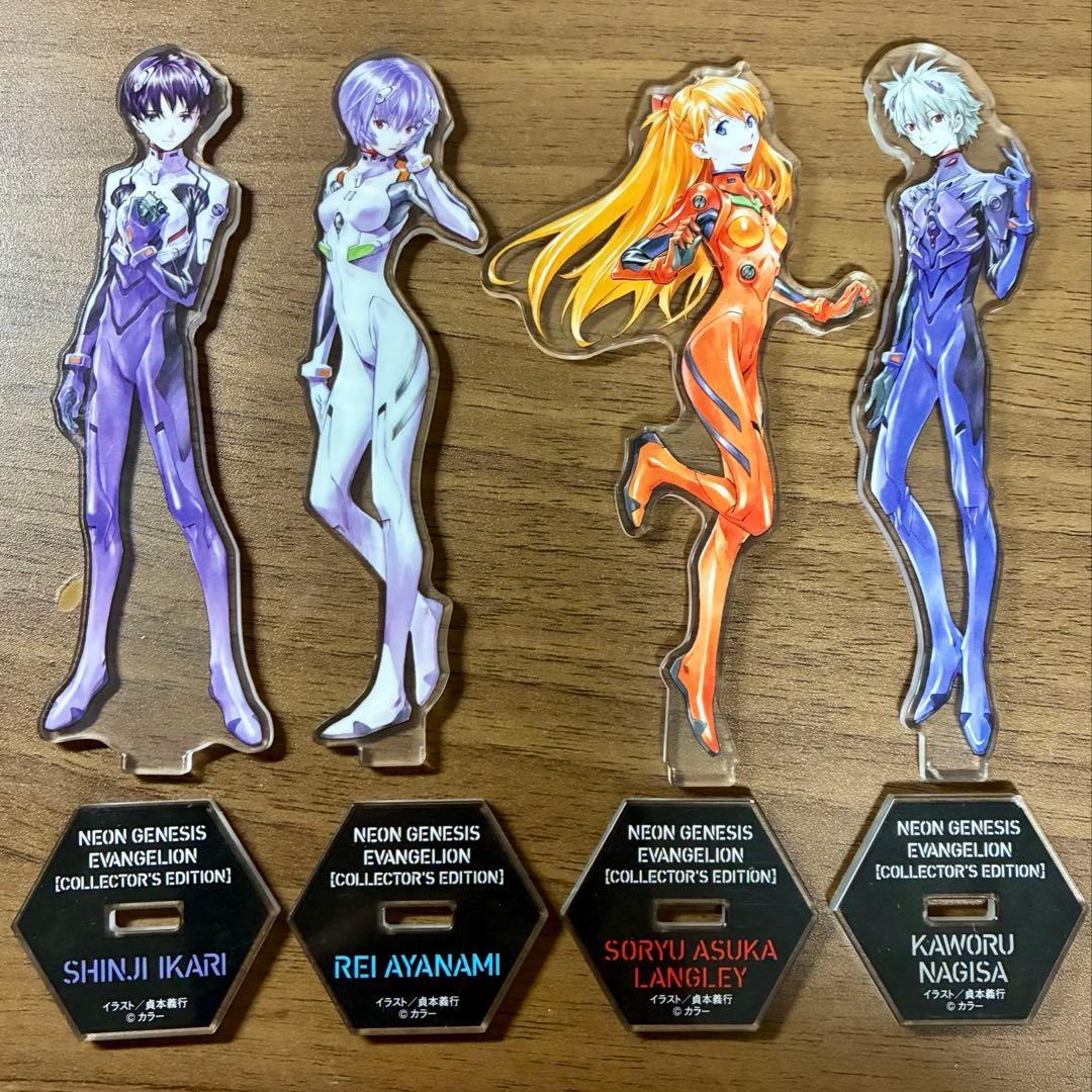 新世紀エヴァンゲリオン 愛蔵版 アクリルスタンド 4体セット 保護