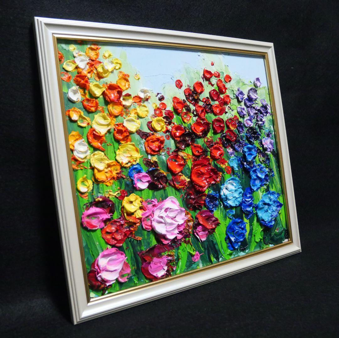 油絵 油彩 絵画 【giardino fiorito colorato 】