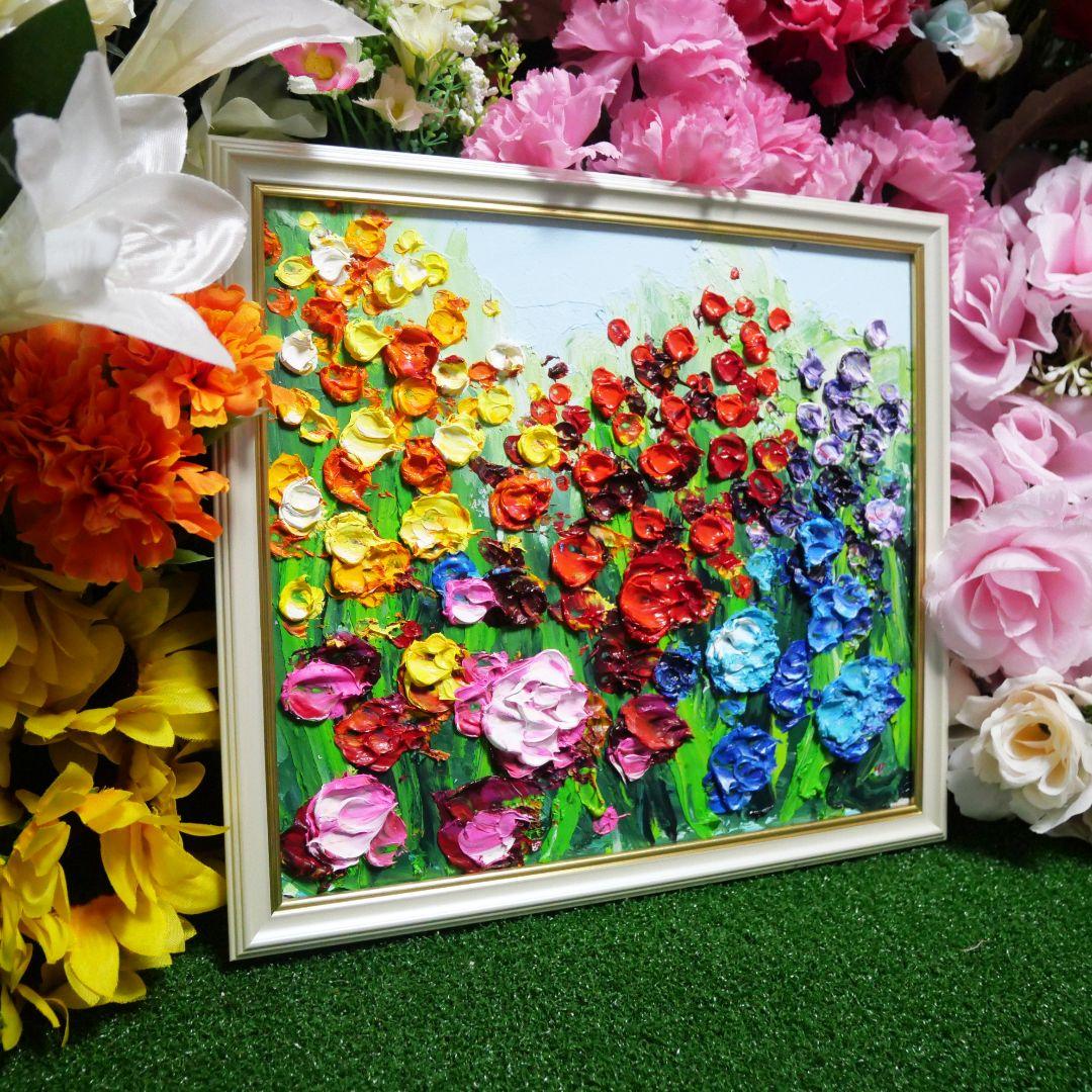 油絵 油彩 絵画 【giardino fiorito colorato 】