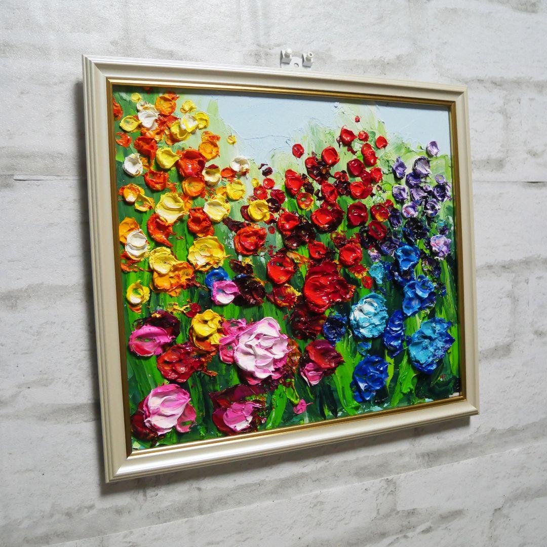 油絵 油彩 絵画 【giardino fiorito colorato 】