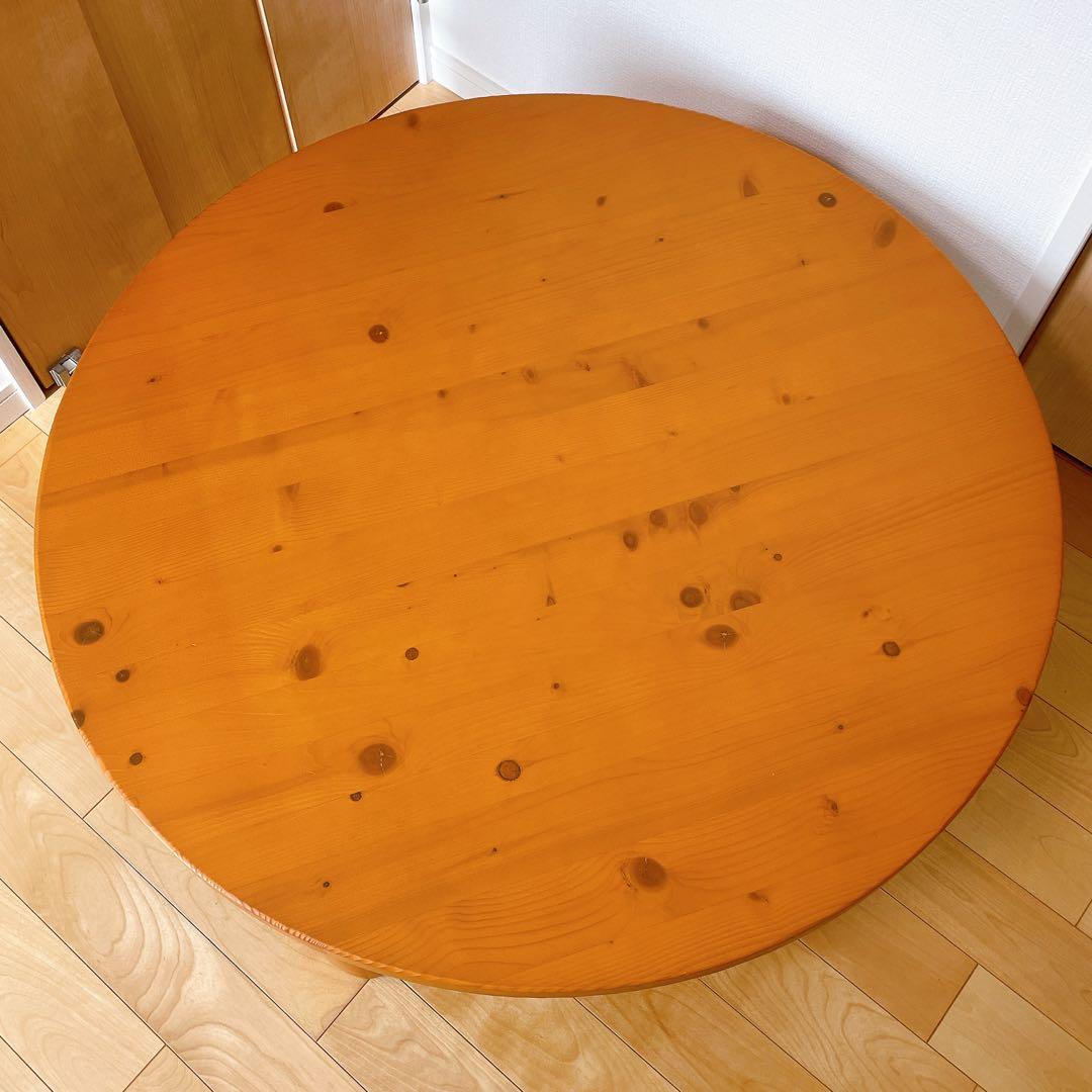 NITORI ニトリ スコッチ100 円卓 テーブル 天然木 折りたたみ - メルカリ