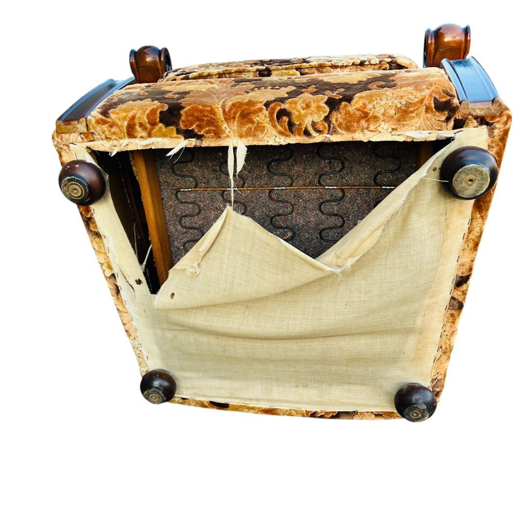 オールドカリモク 1人掛けソファ 金華山　昭和レトロ　ヴィンテージ　②