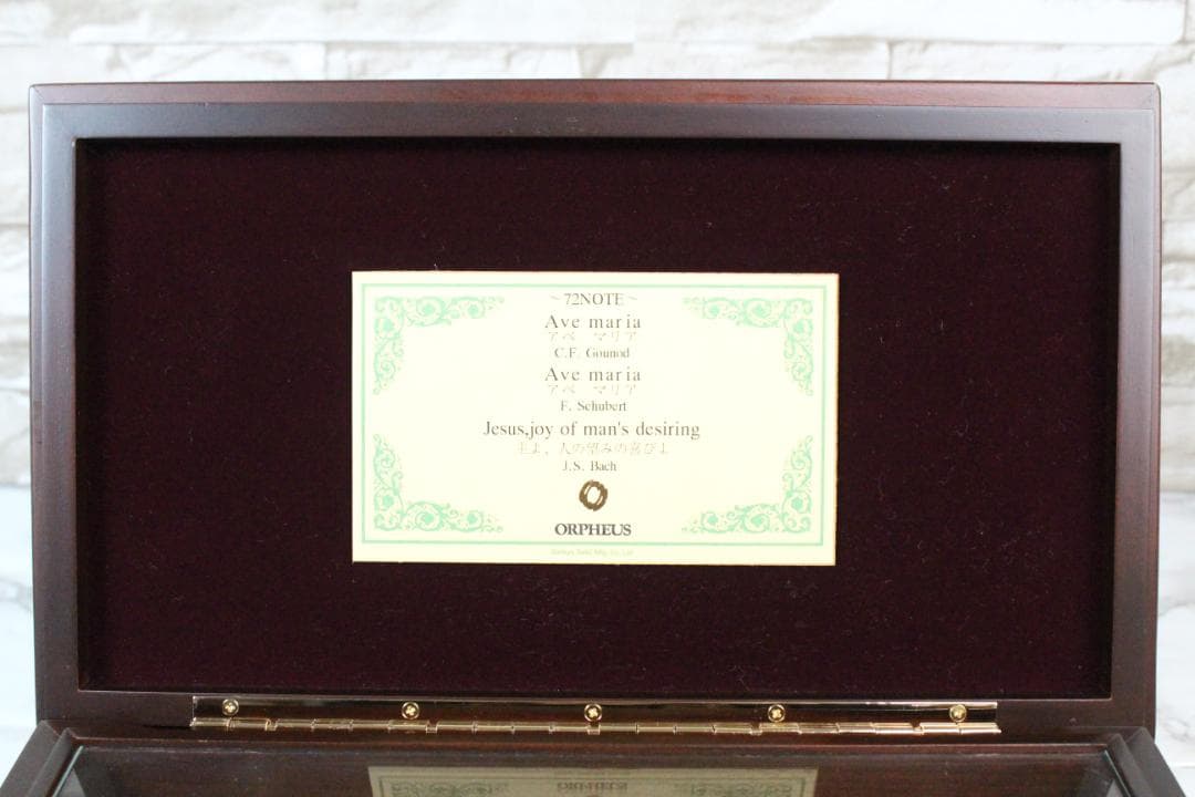 ♡サンキョー ORPHEUS 72NOTE アベ マリア 他 EA0H01001