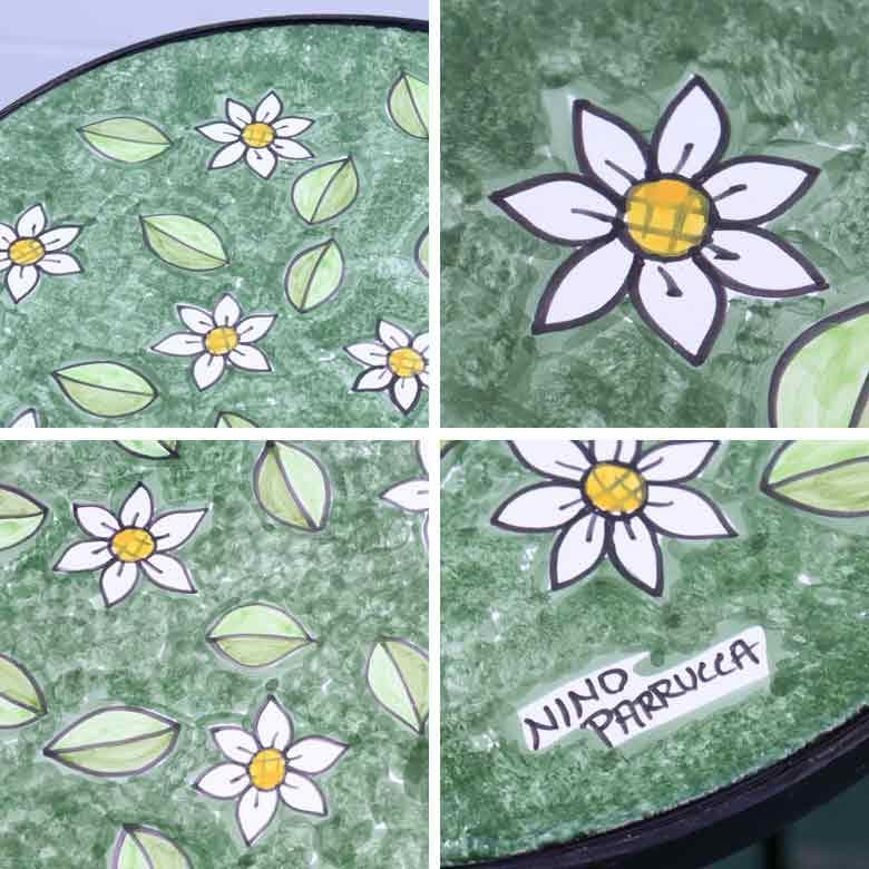 イタリア テーブルセット デイジー ガーデン 3点セット 39cm