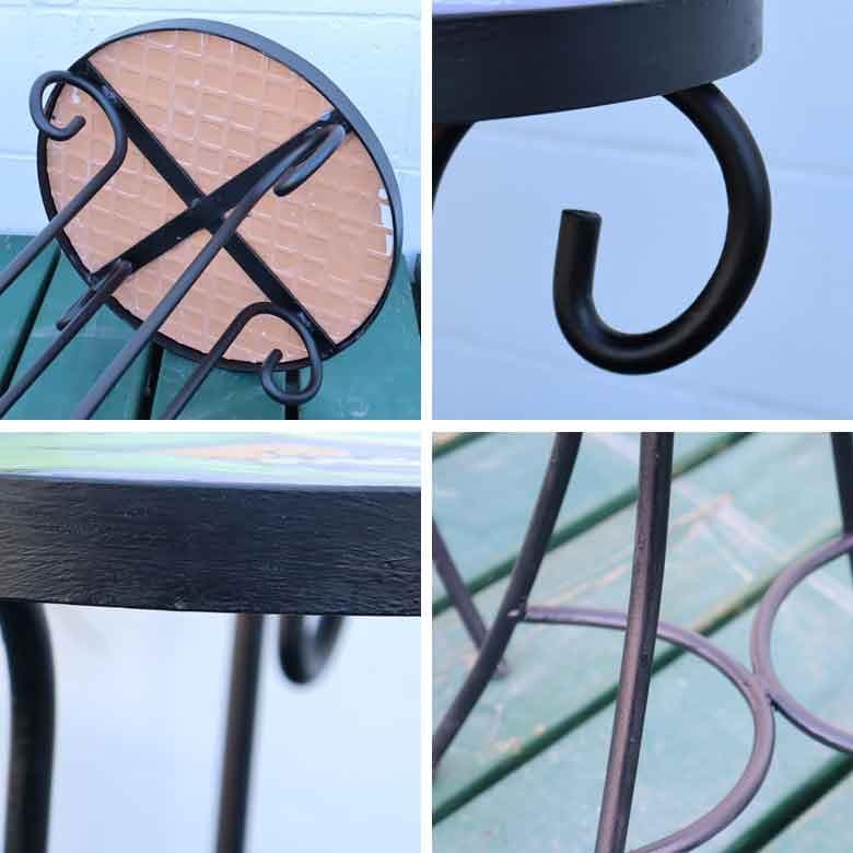 イタリア テーブルセット デイジー ガーデン 3点セット 39cm