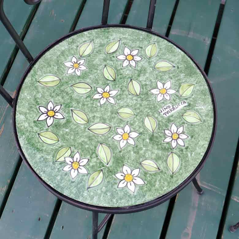 イタリア テーブルセット デイジー ガーデン 3点セット 39cm