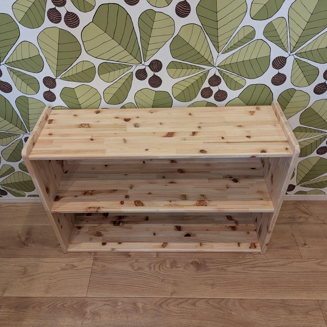 nana＊　ロ型オープンシェルフ　木製棚　檜　本棚　トロファスト