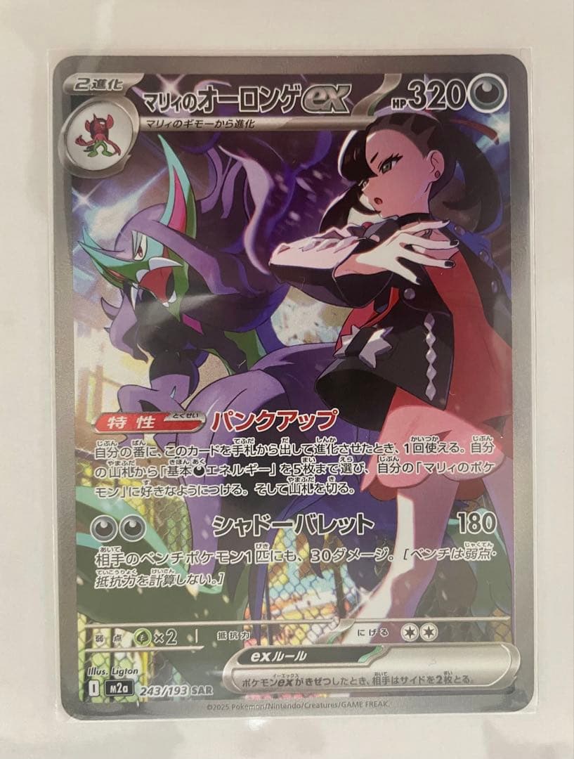 ポケモンカード　MEGA ダイゴのメタグロス マリィのオーロンゲ　SAR