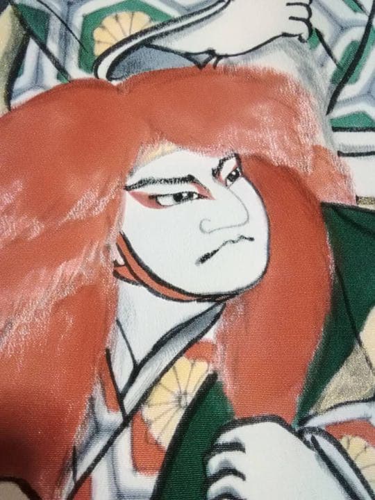 男の子用・レトロ・3歳向け・お宮参り・手書き・落款入り正絹のお着物・長襦袢付き