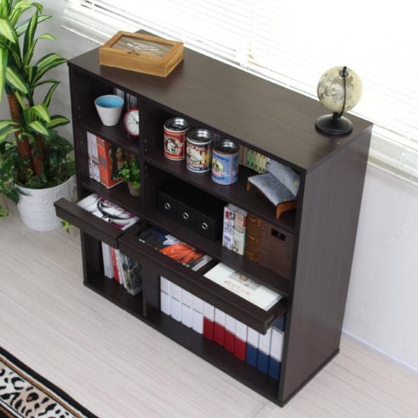 《新品・送料無料》ディスプレイラック フラップ2枚扉+オープンラック