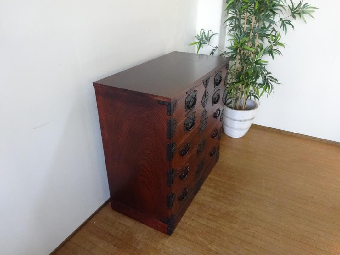 エンゼル様専用 岩屋堂箪笥 TH-S012 整理箪笥 欅材 拭漆塗り 民芸家具