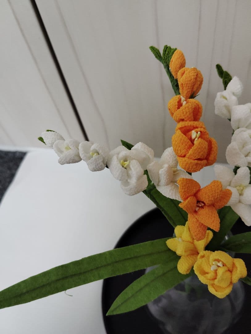 tomtomさま専用　つまみ細工　花菖蒲　こいのぼり　フリージア　チューリップ