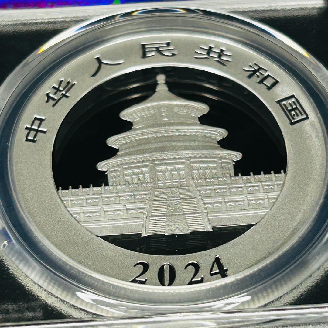 最高鑑定】2024 中国 パンダ銀貨 30g PCGS MS70 親子パンダ - メルカリ