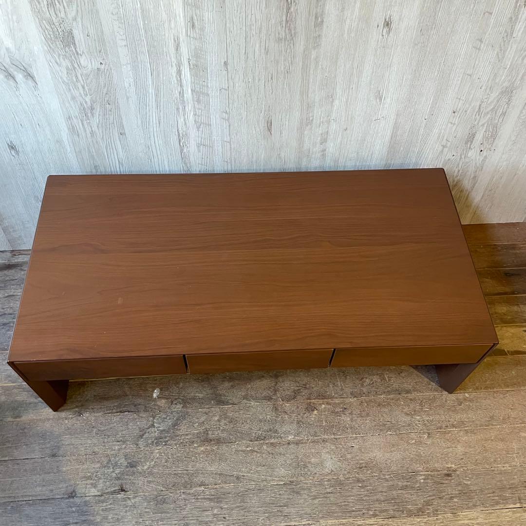 リビングテーブル LT-41440-SW 天然木 引き出し付 ローテーブル