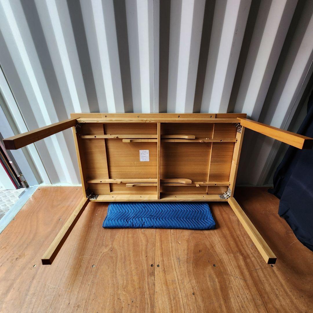 希少 廃盤 無印 MUJI タモ材 エクステンションテーブル 140-190cm