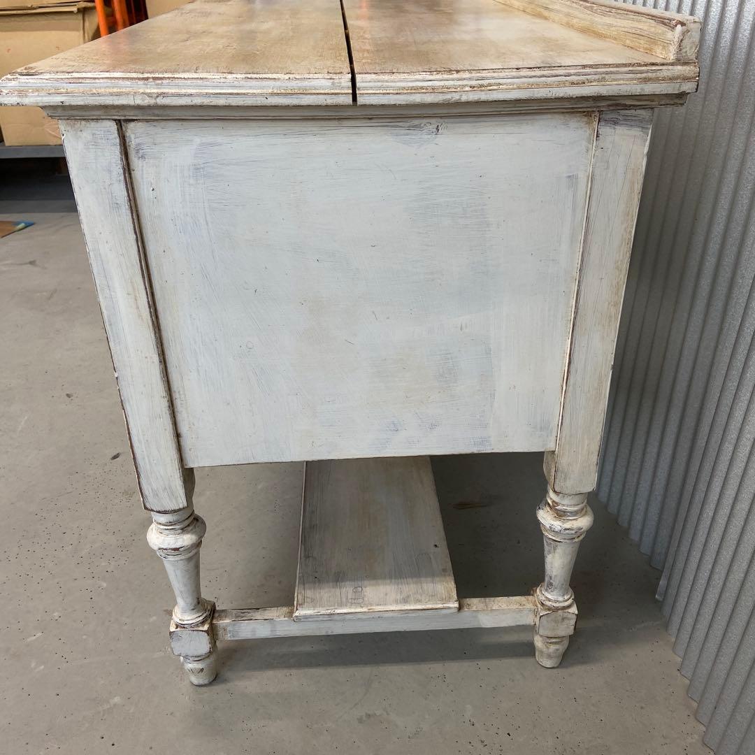 アンティーク　キャビネット　テレビボード　ホワイト