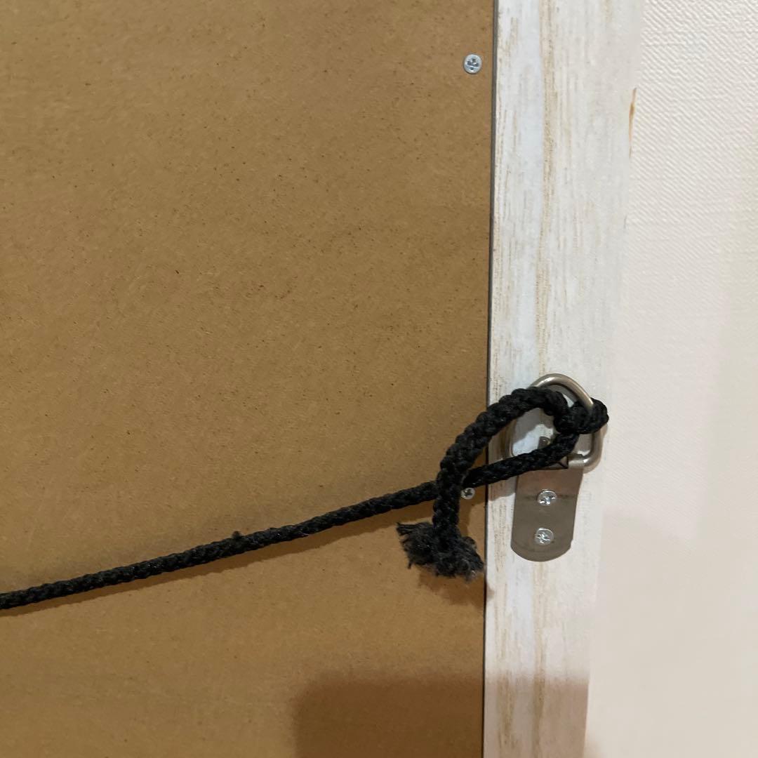 大判　全身鏡　ミラー　アンティーク風　ホワイト