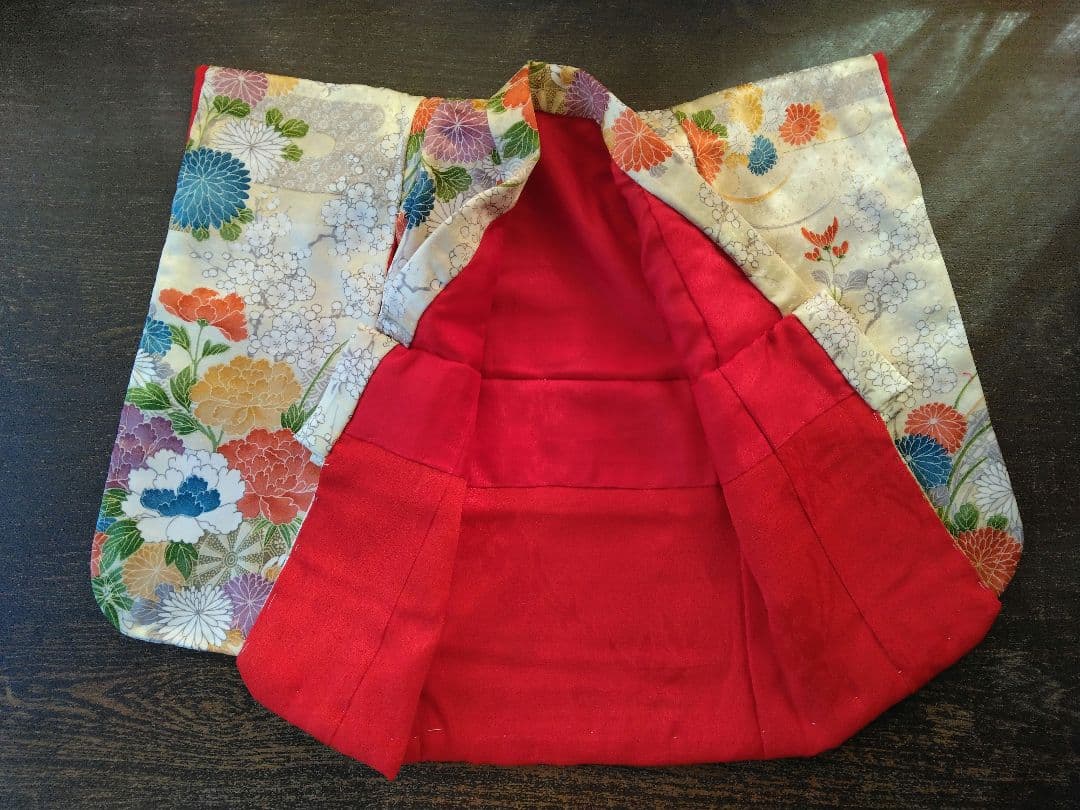12号市松人形着物、重ね着、長襦袢セット