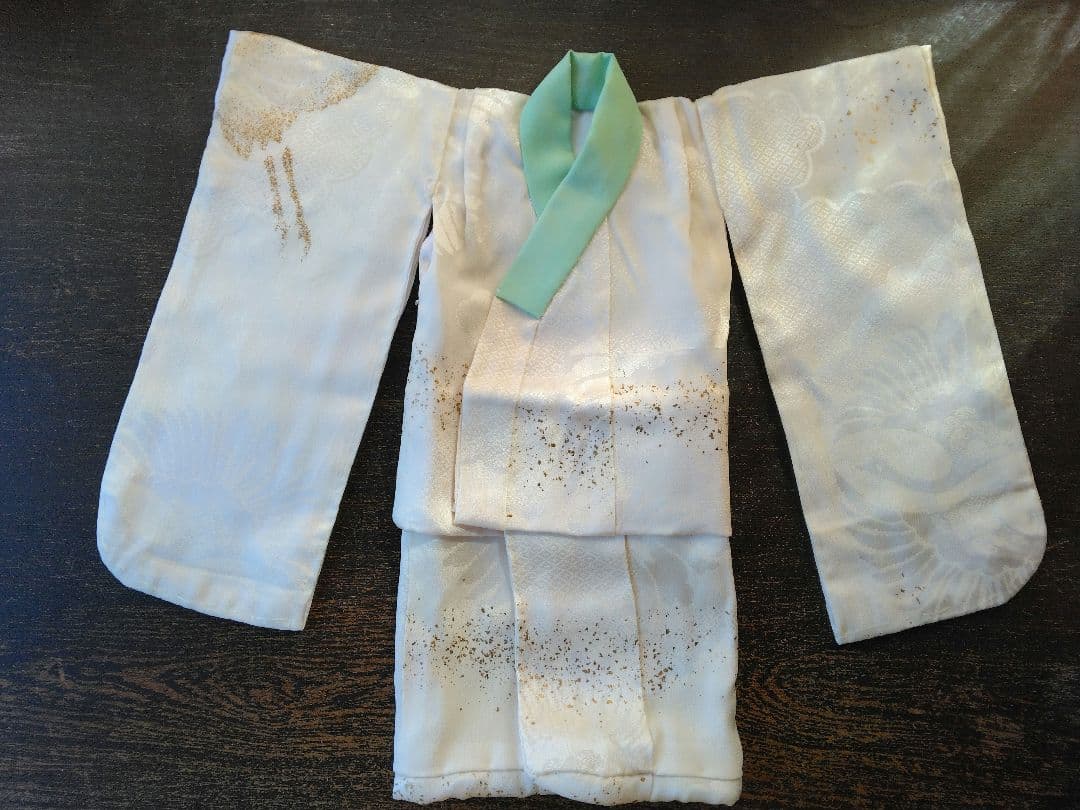 12号市松人形着物、重ね着、長襦袢セット