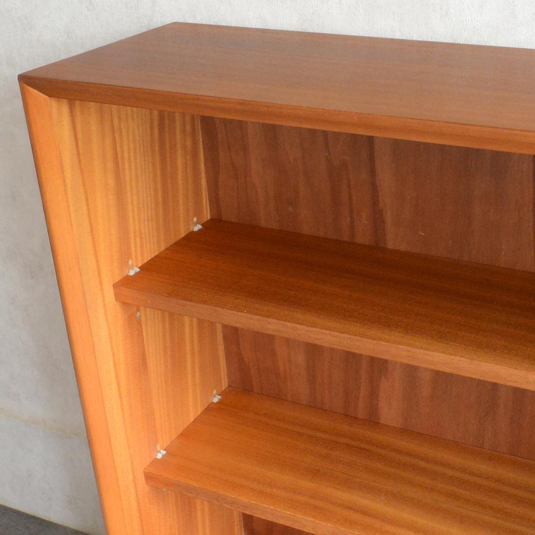 イギリスヴィンテージ チーク ガラスキャビネット ディスプレイ 飾り棚 本棚