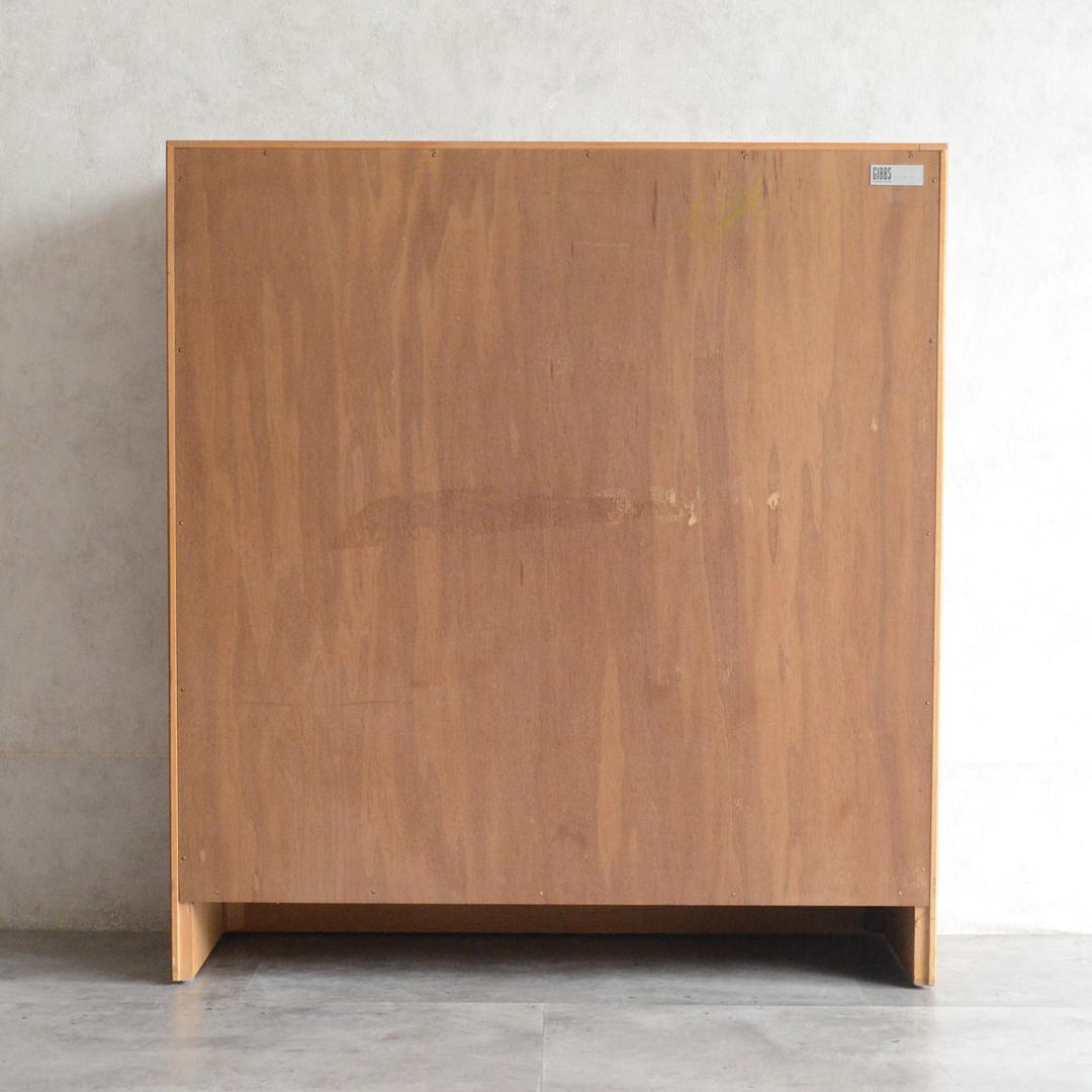 イギリスヴィンテージ チーク ガラスキャビネット ディスプレイ 飾り棚 本棚