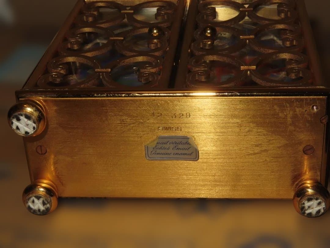 インホフ Imhof 七宝焼 置時計 手巻き式 50年代 15石 - メルカリ