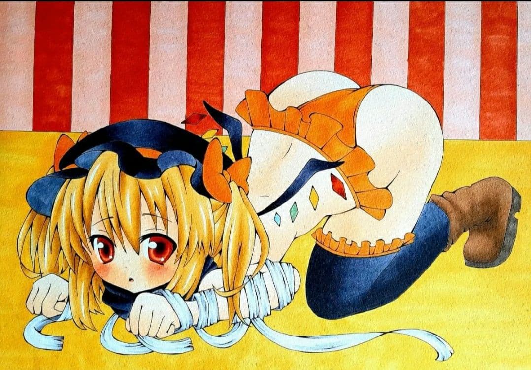 同人手描きイラスト　作家原画一点もの　東方プロジェクト　フランドールスカーレット