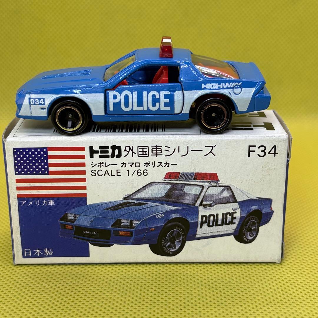 日本製☆トミカ 青箱 F34 シボレー カマロ ポリスカー 未使用品 - メルカリ