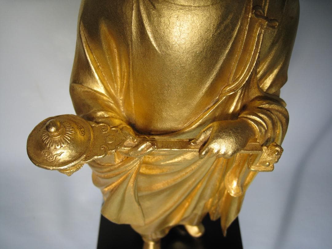 本金箔ブロンズ製　聖徳太子像十六歳孝養像　高村光雲　 四天王寺創建1400年記念