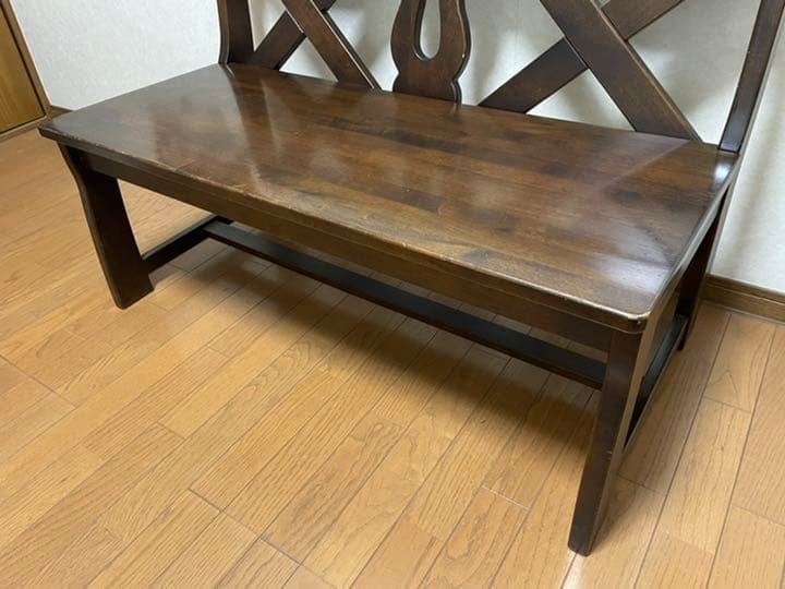 カリモク　ルスティック　2人掛け　長椅子