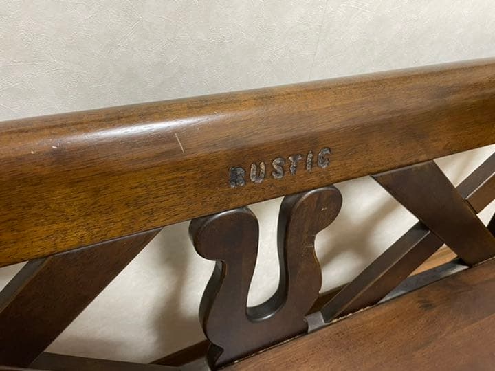 カリモク　ルスティック　2人掛け　長椅子