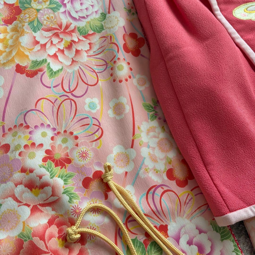 七五三 乙葉 着物被布フルセット ピンク 3歳