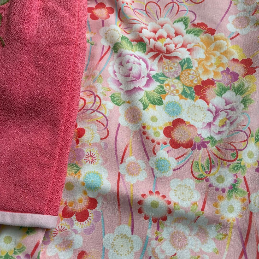 七五三 乙葉 着物被布フルセット ピンク 3歳