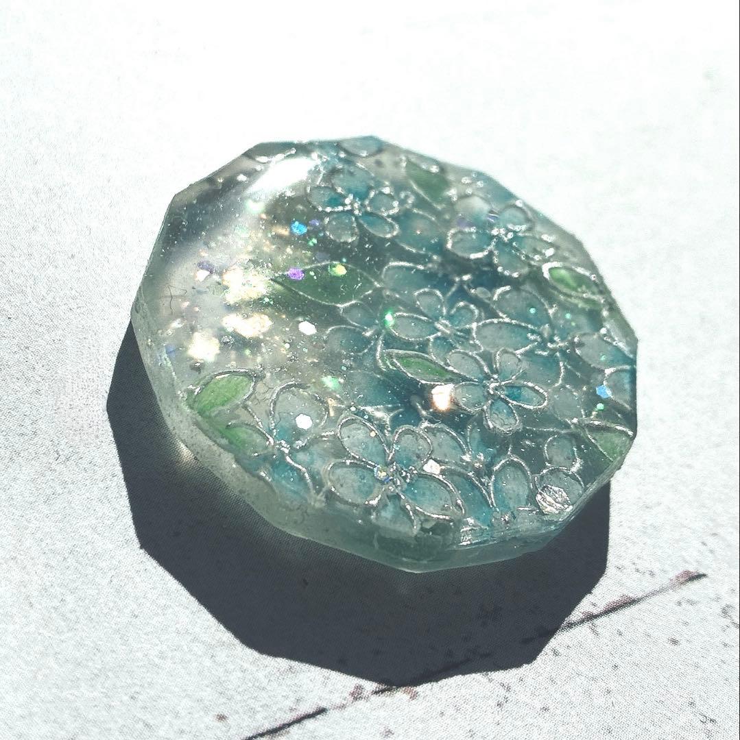 勿忘草フラワーハンドメイドレジンヘアゴム8 - メルカリ