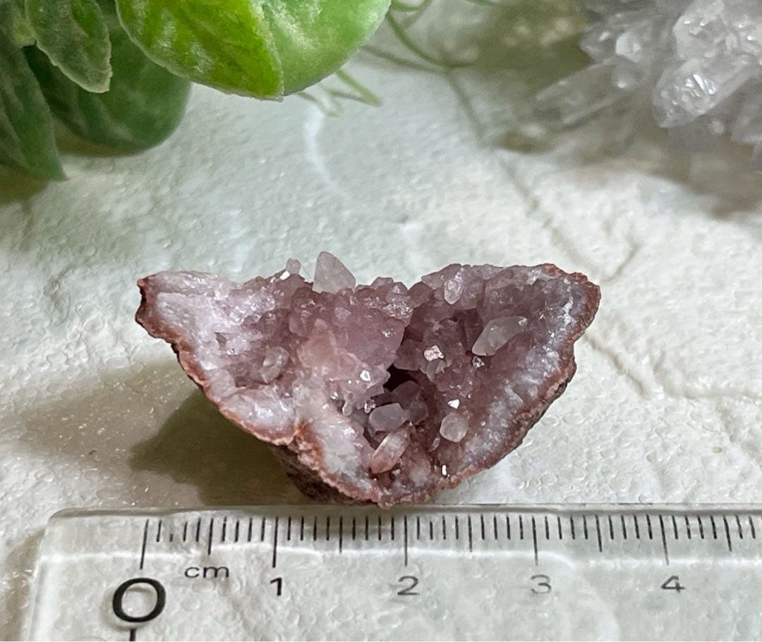 ピンクアメジスト ジオード ラフストーン 原石 クラスター - メルカリ