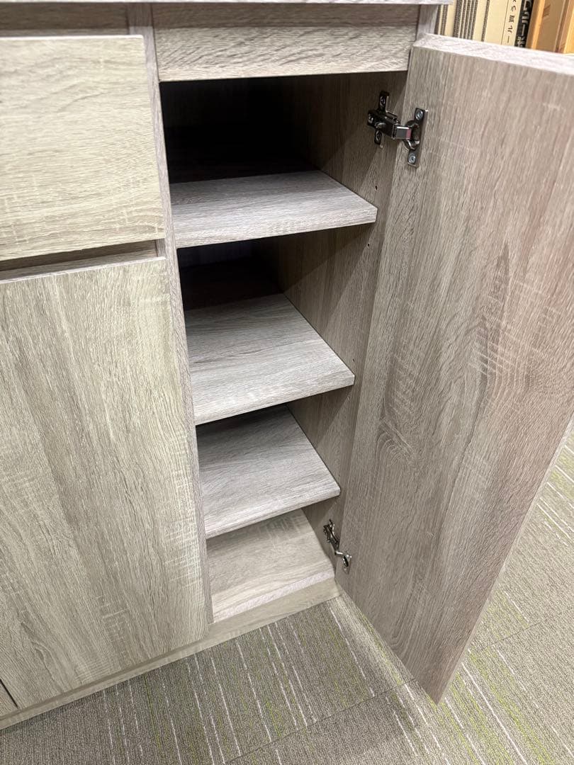 【洗浄消毒作業済】LOWYA ロウヤ　キッチンカウンター　レンジ台　食器棚