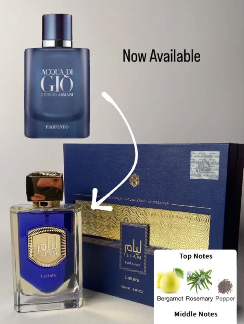 香水(男性用) Lattafa Liam Blue Shine