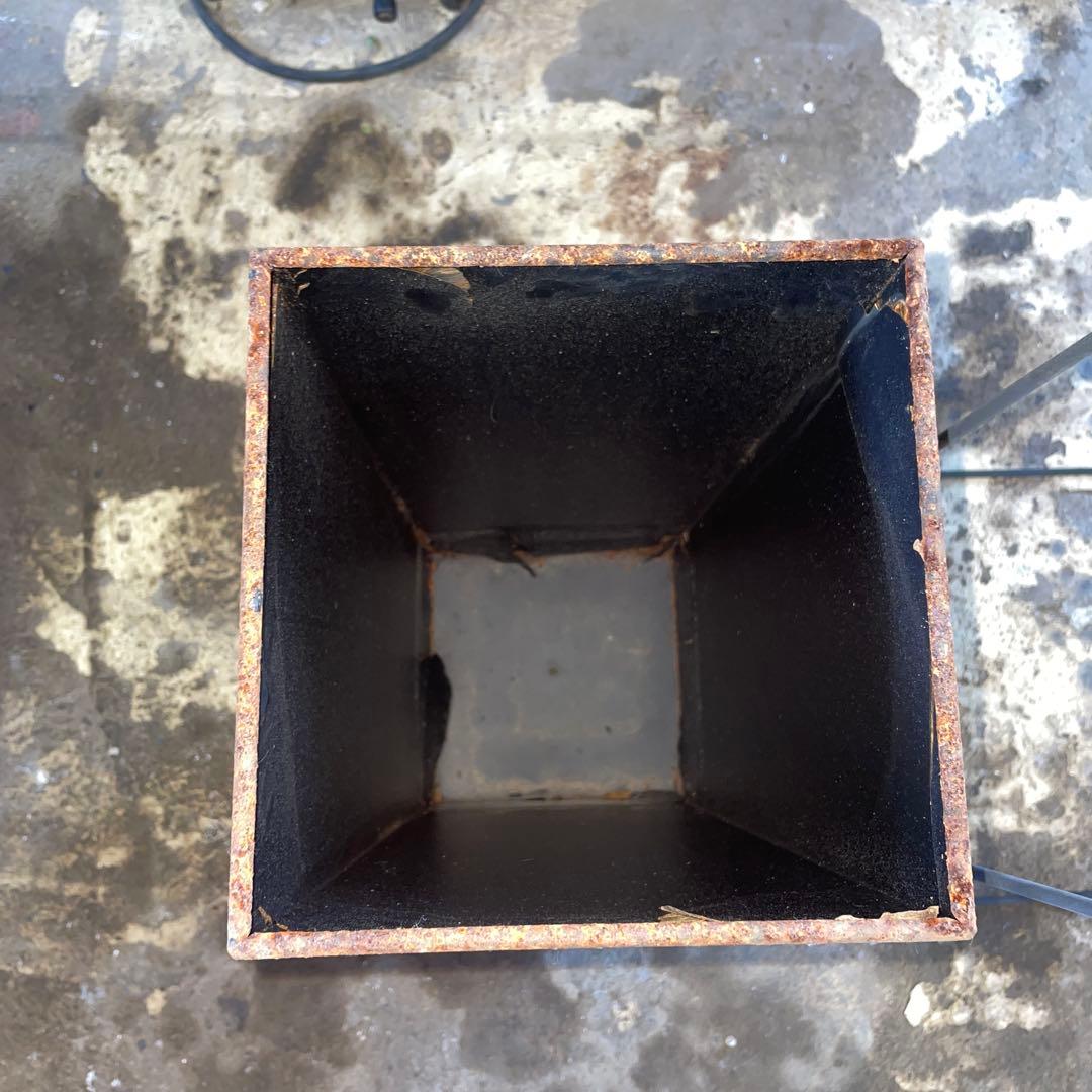 工場灰皿 スタンド灰皿 アイアンフレーム付き インダストリアル シャビー 昭和