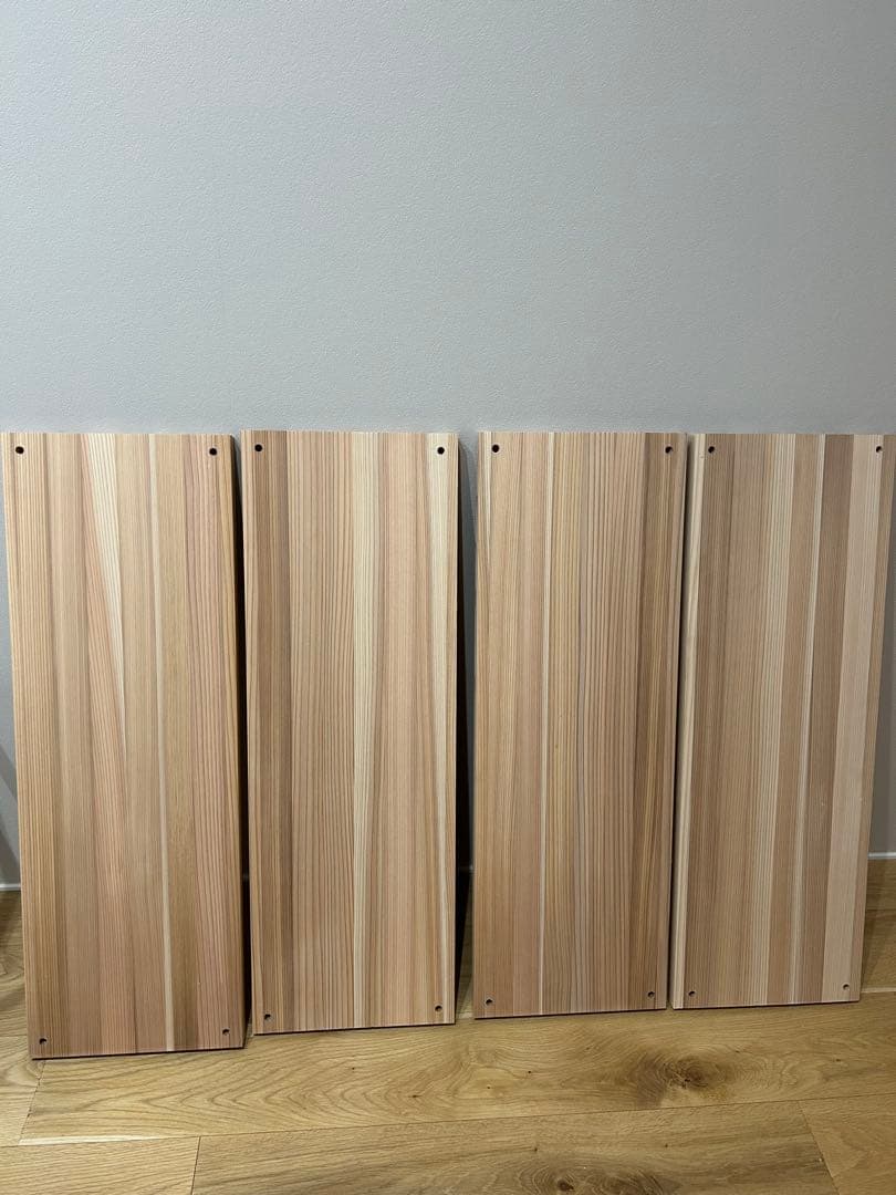 【高級・杉柾目】ボルトシェルフ 高さ100cm 4段 簡単組立 アイアン風 棚