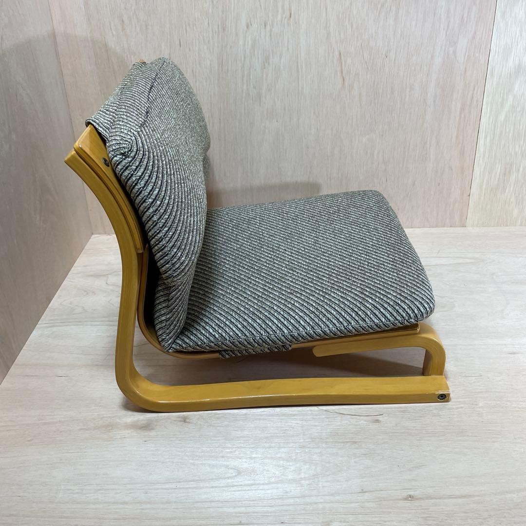 徳島県立工業技術センター　新日本木工　曲木　低座椅子　胡坐楽座椅子　腰痛防止