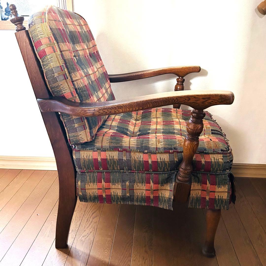 飛騨産業 キツツキ 穂高 オーク材 アーム 1Pソファ ラウンジチェア 1