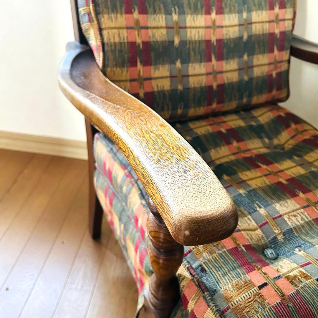 飛騨産業 キツツキ 穂高 オーク材 アーム 1Pソファ ラウンジチェア 1