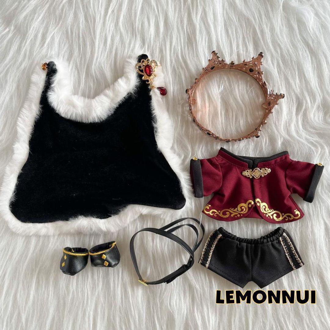 ぬいぐるみ服 20cm 軍服 ぬい服 着せ替え 王冠 豪華 推しぬい-B3401