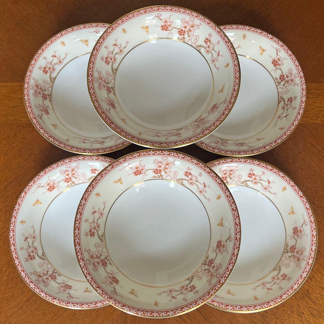 【レア美品】英国製　ウェッジウッド★MALABER★フルーツソーサー6枚