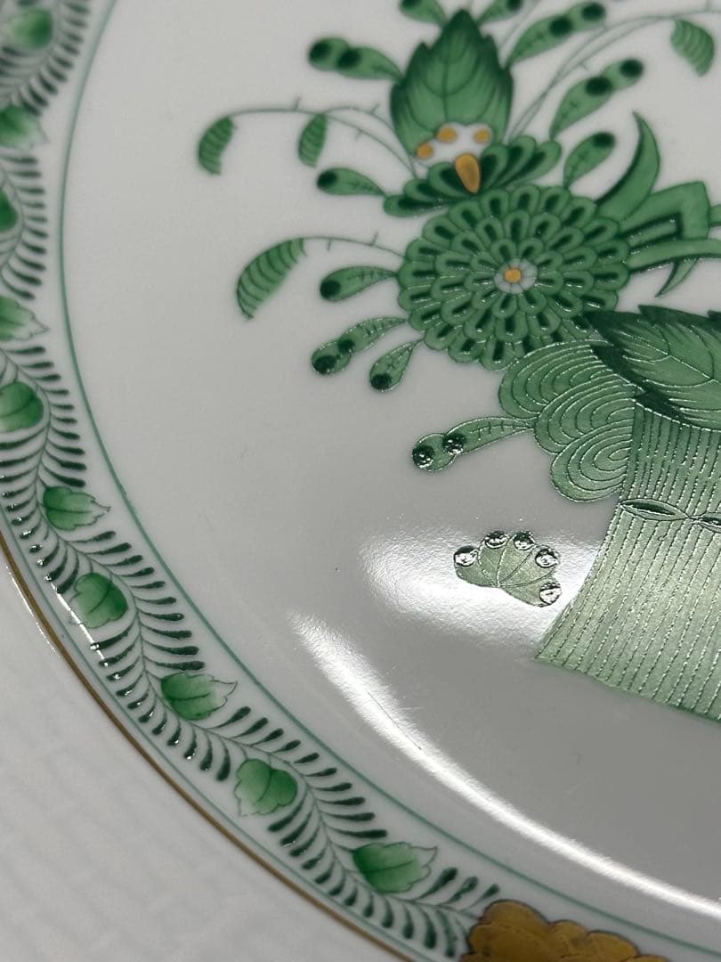 ①【美品】HEREND ヘレンド　インドの華　プレート　25.5cm