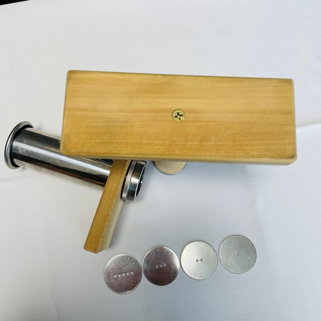 【中古】モンブラン 絞り器 手動 木製 ステンレス