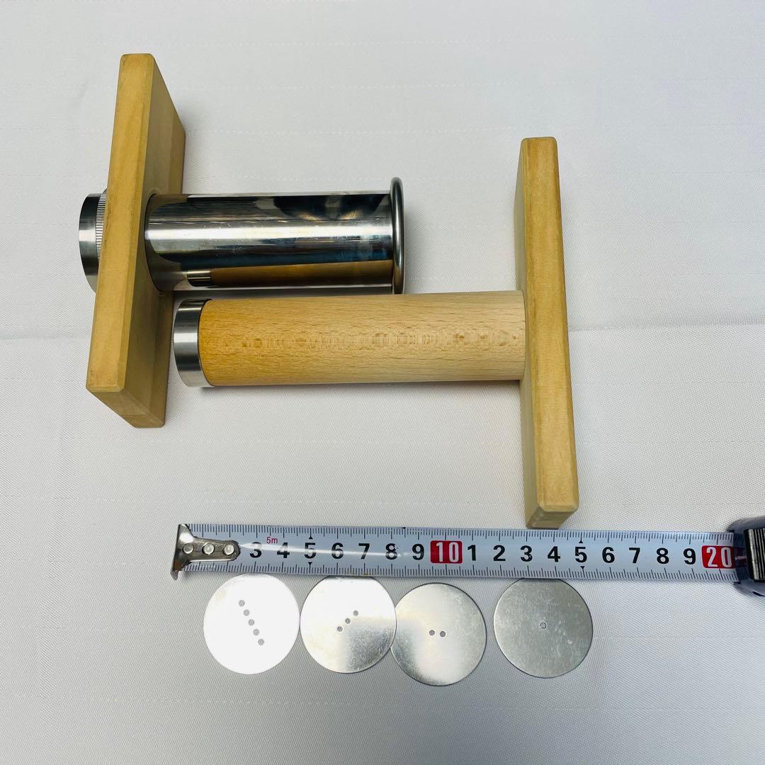 【中古】モンブラン 絞り器 手動 木製 ステンレス