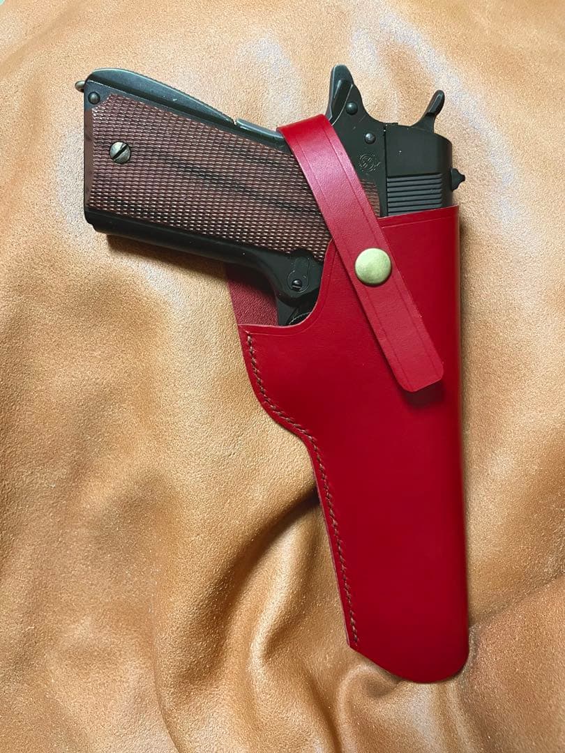 コルトM1911A1用右利きレザーホルスター No.894 - メルカリ