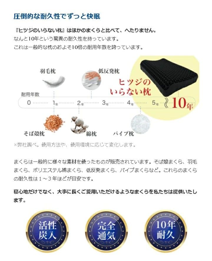 ヒツジのいらない枕 -至極- BK HT-001