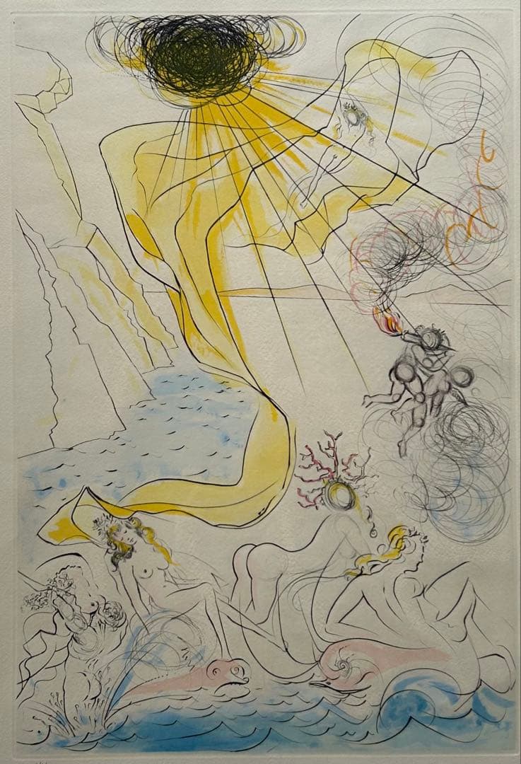 サルバドール・ダリ銅版画エッチング 『ビーナスの大勝利』1971年ダリ